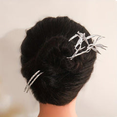 Alloy Bamboo Hairpin Hair Stick Ponytail Holder