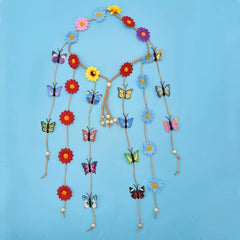 Daisy Flower Butterfly Headband Tassel Hair Bands Hair Accessories