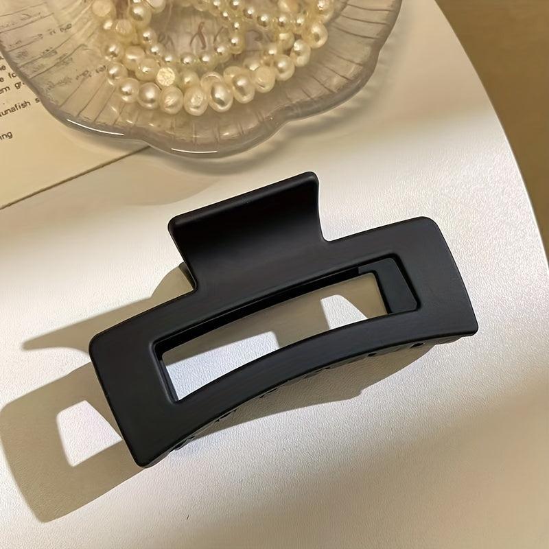 Matte Solid Hair Claw Clip Non Slip Strong Hold Grip Hair Jaw Clip