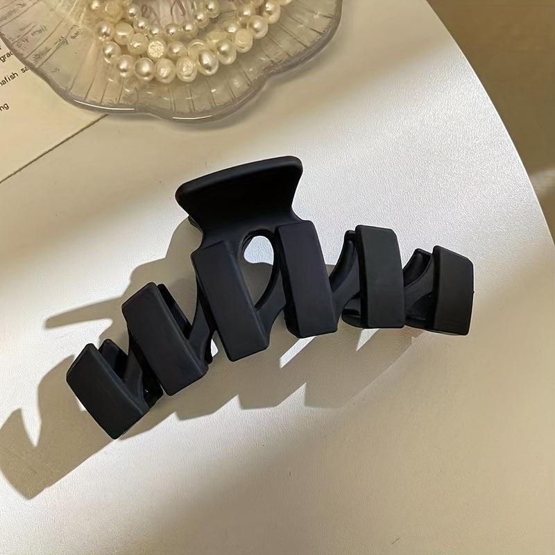 Matte Solid Hair Claw Clip Non Slip Strong Hold Grip Hair Jaw Clip