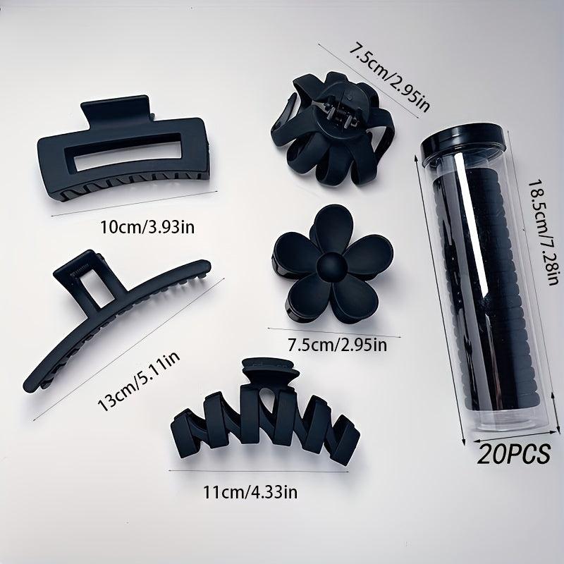 Matte Solid Hair Claw Clip Non Slip Strong Hold Grip Hair Jaw Clip