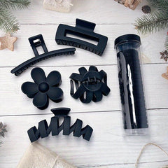 Matte Solid Hair Claw Clip Non Slip Strong Hold Grip Hair Jaw Clip