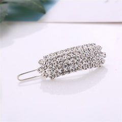 Rhinestone Decor Hair Clip U Shaped Barrette Wedding Accessory