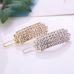 Rhinestone Decor Hair Clip U Shaped Barrette Wedding Accessory