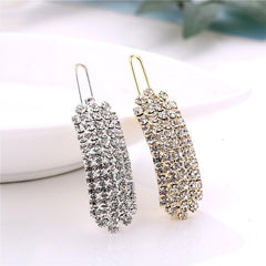Rhinestone Decor Hair Clip U Shaped Barrette Wedding Accessory