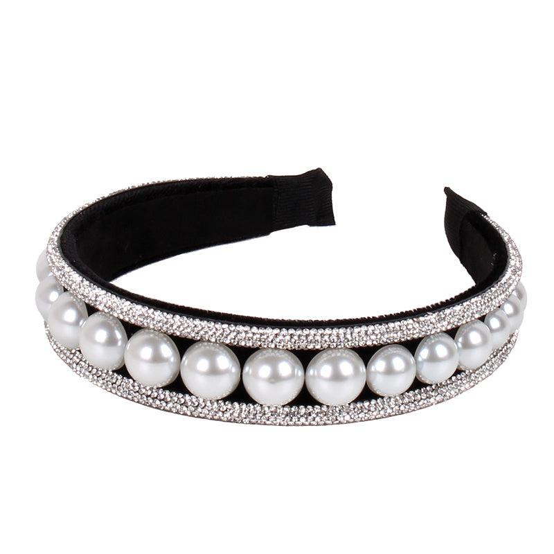 Vintage Faux Pearl Hairband Bridal Wedding Tiara Hair Accessories
