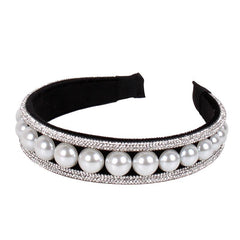 Vintage Faux Pearl Hairband Bridal Wedding Tiara Hair Accessories