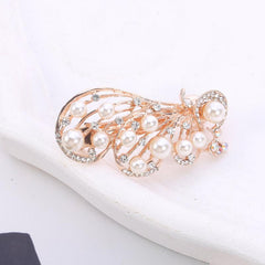 Rhinestone Hair Barrettes Pearl Hair Clips Styling Accessories for Women