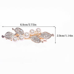Rhinestone Hair Barrettes Pearl Hair Clips Styling Accessories for Women