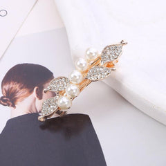 Rhinestone Hair Barrettes Pearl Hair Clips Styling Accessories for Women