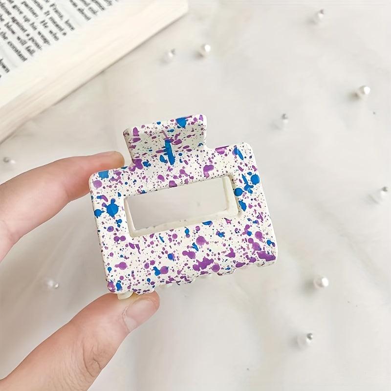 5pcs Rectangle Claw Clip Colorful Ponytail Holder Hair Accessories