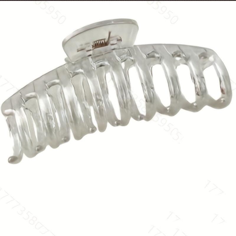 5pcs Holographic Hair Claw Clip Large Shark Claw For Thick Thin Curly Hair