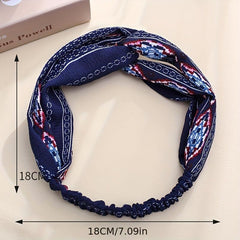 Criss Cross Headband Stretchy Headwear Boho Turban - Daily Workout Hair Accessor