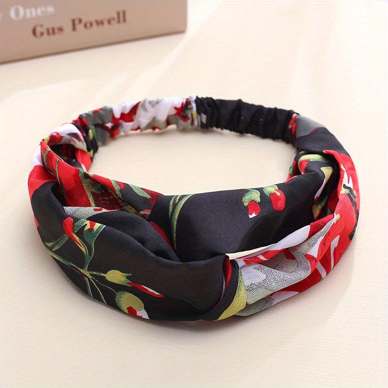 Criss Cross Headband Stretchy Headwear Boho Turban - Daily Workout Hair Accessor