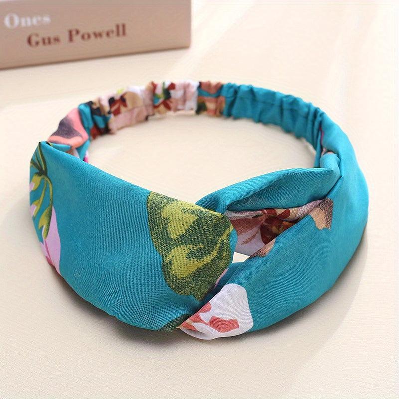 Criss Cross Headband Stretchy Headwear Boho Turban - Daily Workout Hair Accessor