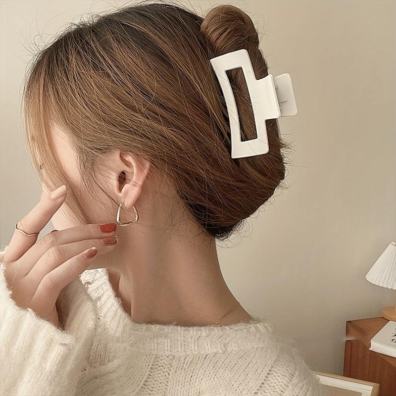 Oversize Rectangle Hair Claw Clip Non Slip Strong Hold Grip Hair Accessories
