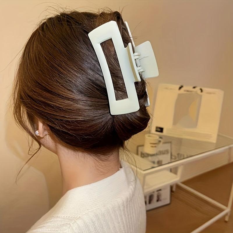 Oversize Rectangle Hair Claw Clip Non Slip Strong Hold Grip Hair Accessories