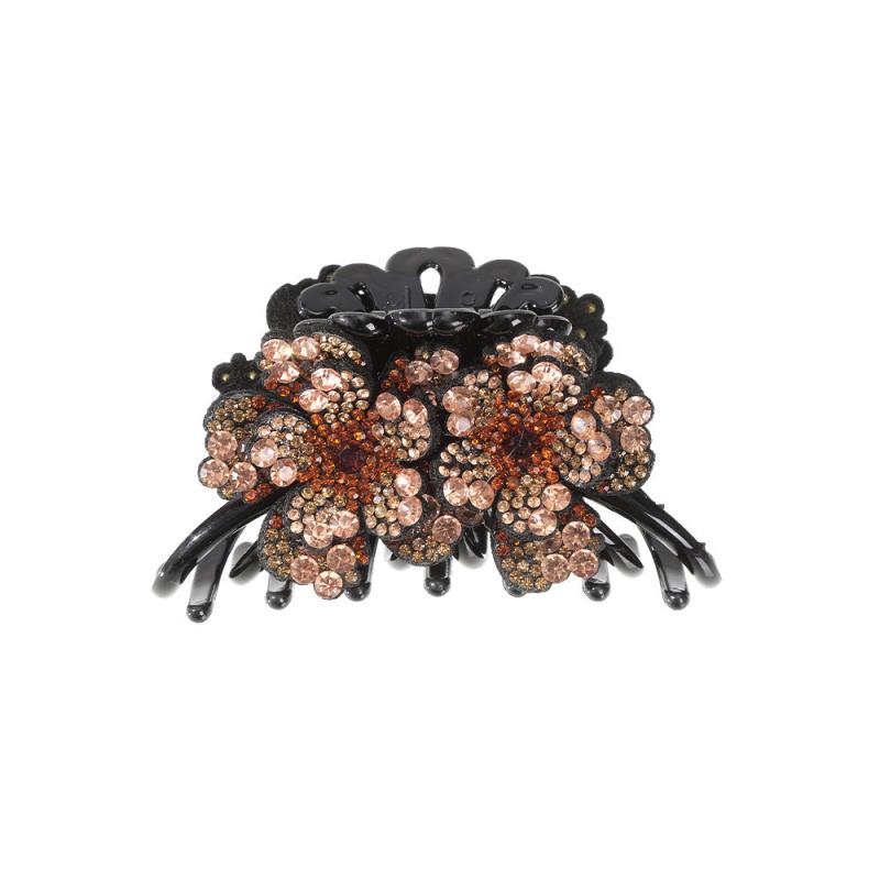 Retro Flower Rhinestone Hair Claw Women's Hair Accessories