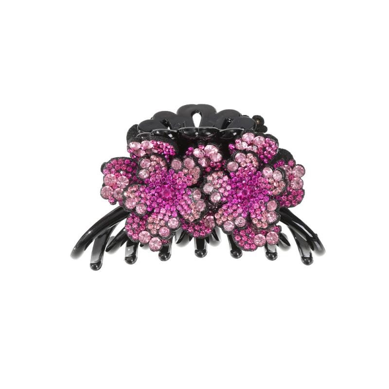 Retro Flower Rhinestone Hair Claw Women's Hair Accessories