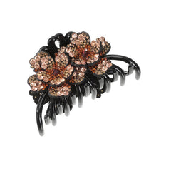 Retro Flower Rhinestone Hair Claw Women's Hair Accessories