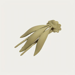 4 Pcs Women French Curved Hair Clip Nonslip Duck Billed Clip Solid Hair Clip