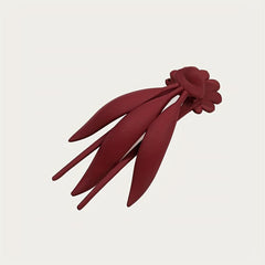 4 Pcs Women French Curved Hair Clip Nonslip Duck Billed Clip Solid Hair Clip