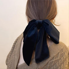 Velvet Bow Hair Rubber Bands Knot Large Hair Tie Ponytail Hair Ropes