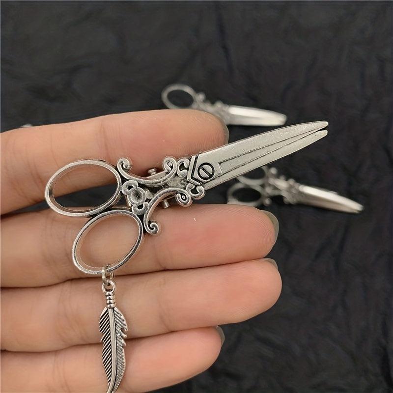 Scissors Shape Hair Clips Metal Hair Clip Side Clip Punk Style