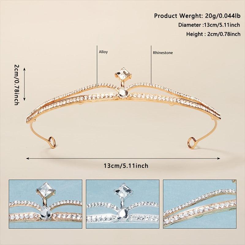 Crystal Crown Wedding Tiara Rhinestone Princess Birthday Tiaras For Women