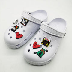 7PCS Set Shoe Charms For Clogs Sandals US Dollars Pattern Pins For Outdoor Holes