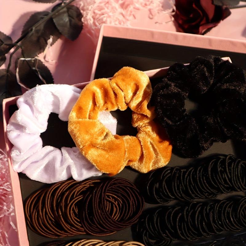 Hair Accessories Set Rubber Band Hair Tie Scrunchie Set