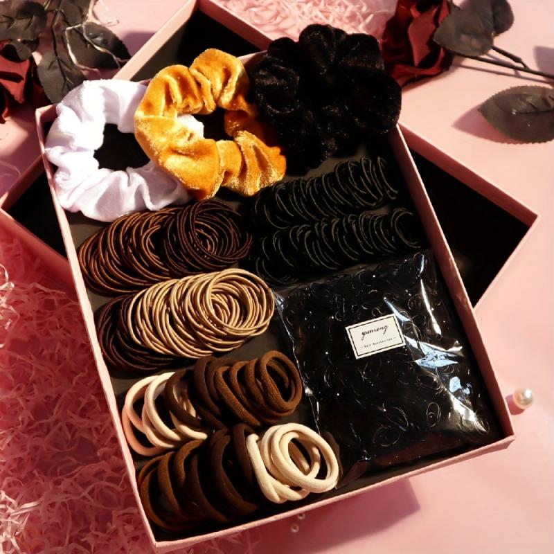 Hair Accessories Set Rubber Band Hair Tie Scrunchie Set
