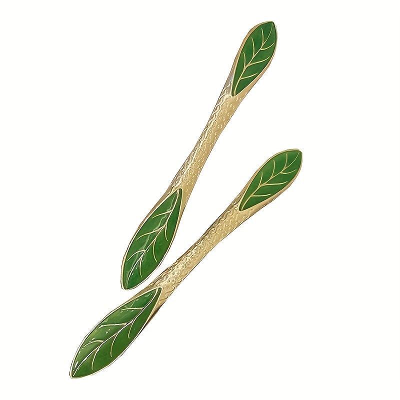Chinese Green Alloy Hairpin Cheongsam Dress Up Accessories