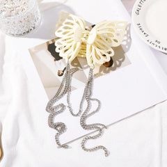 Butterfly Tassel Hair Claw Clip Strong Hold Grip Thick Hair Accessories