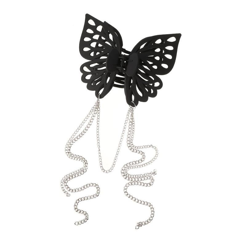 Butterfly Tassel Hair Claw Clip Strong Hold Grip Thick Hair Accessories