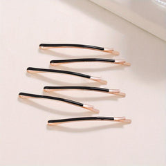 Women's Glossy Bobby Pin Enamel Hair Clip