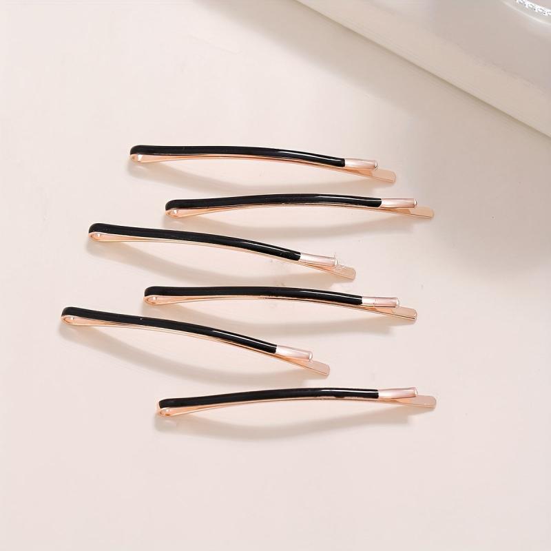 Women's Glossy Bobby Pin Enamel Hair Clip