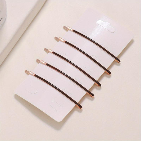 Women's Glossy Bobby Pin Enamel Hair Clip
