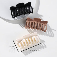 3pcs Non Slip Matte Large Claw Clips Strong Hold for Women Thick or Thin Hair