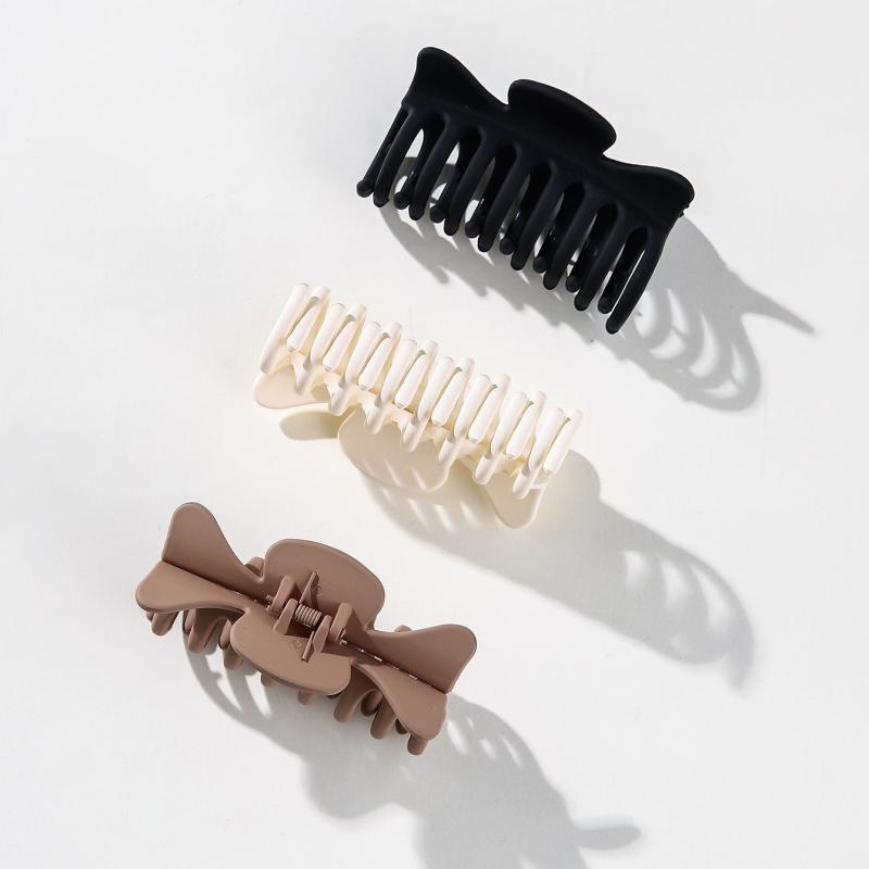 3pcs Non Slip Matte Large Claw Clips Strong Hold for Women Thick or Thin Hair