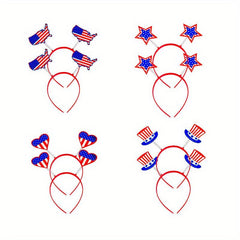 American Flag Headband Hair Accessories For Independence Women Girls Hair Band