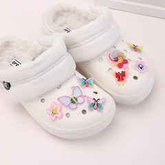 15pcs Butterfly Flower Shoe Charms Pack Sweet Shoe Decorations