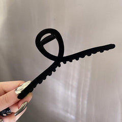 Solid Plush Hair Clip Women's Hair Accessories
