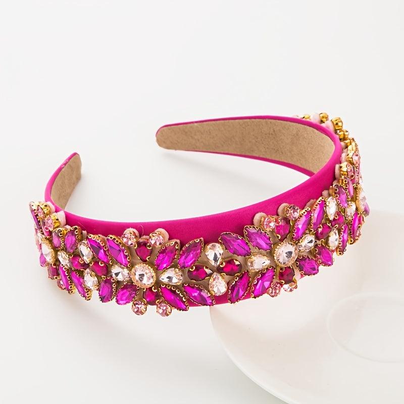 Sparkly Rhinestone Knotted Headband for Women