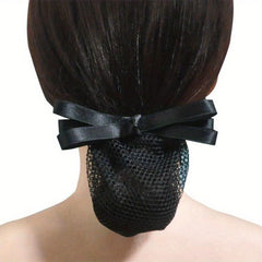 Women's Bow Hair Clip Hair Bun Ponytail Clip Nurse Lady Dance Work Headdress