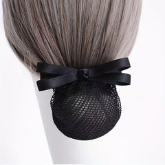 Women's Bow Hair Clip Hair Bun Ponytail Clip Nurse Lady Dance Work Headdress