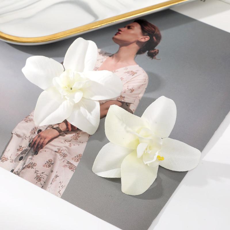 2pcs Simulation Flower Hair Clip Duck Billed Clip Hair Accessories