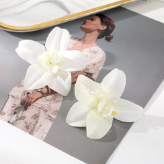 2pcs Simulation Flower Hair Clip Duck Billed Clip Hair Accessories