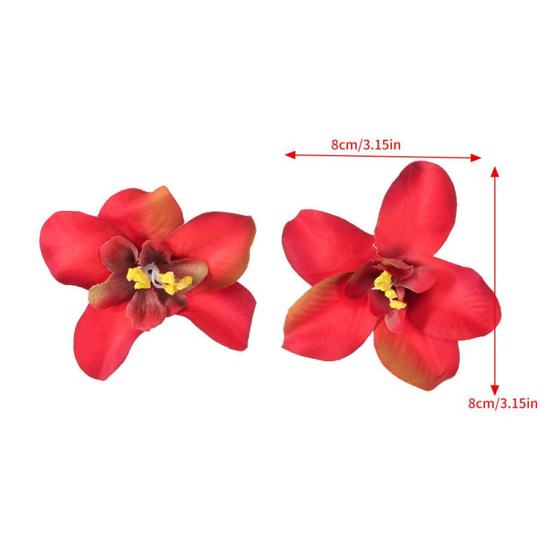 2pcs Simulation Flower Hair Clip Duck Billed Clip Hair Accessories