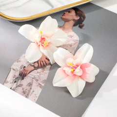 2pcs Simulation Flower Hair Clip Duck Billed Clip Hair Accessories